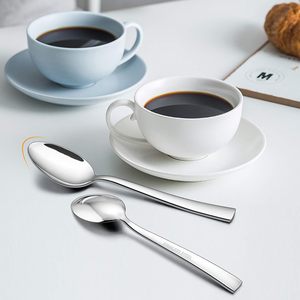 Cạnh vuông gương đánh bóng thép không gỉ Flatware Set tái sử dụng bạc dao kéo bao gồm nĩa dao Muỗng Bạc - Product Image 3