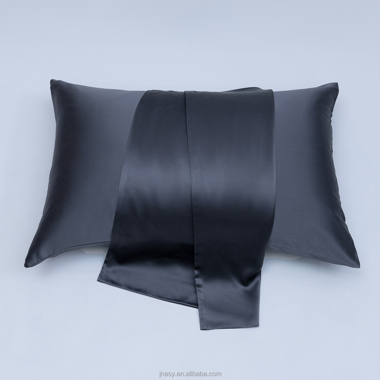 Smoke gray Heavyweight silk pillowcase