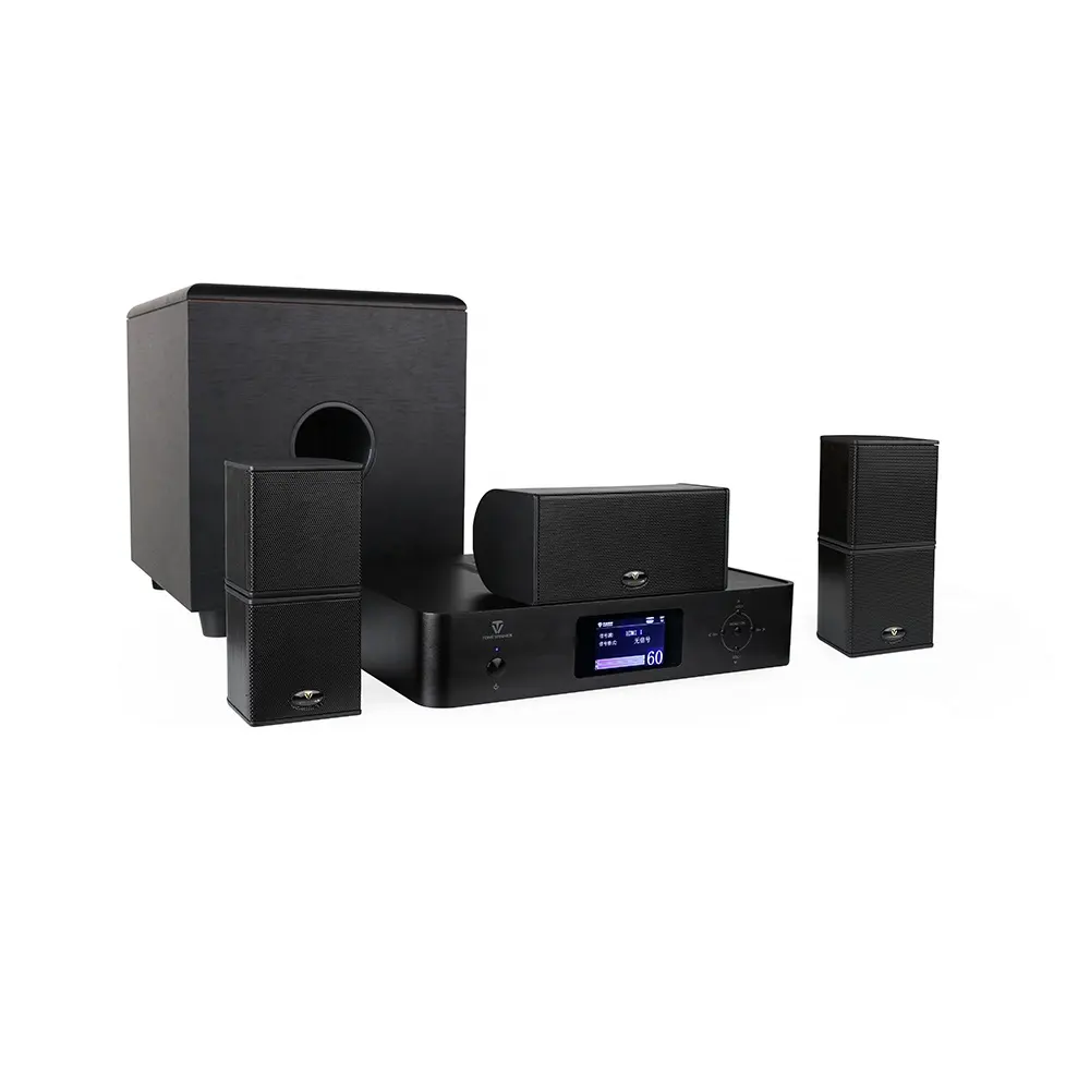 Tonewin ner MS-02 New Dolby 3.1 Heimkino system mit Amp + Subwoofer + 4 pcs Surround Sound Lautsprecher + Center Lautsprecher Theater