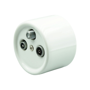 <strong>New</strong> Design Surface Mounting Retro Vintage Ceramic Porcelain Electrical TV+Radio+Satellite Socket Socket - Product Image 3