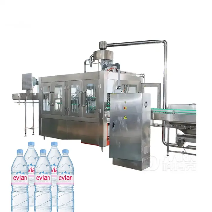 Máquina de enchimento de garrafas plásticas para animais de estimação, máquina de enchimento de água monobloco para lavagem de garrafas, máquina de enchimento de água Zhangjiagang