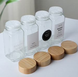 กระปุกเครื่องปรุงอาหารสแตนเลส3ชิ้น18 8ชั้นวางเครื่องเทศในครัว - Product Image 3