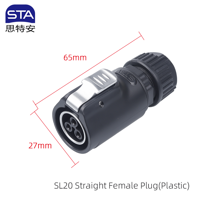 Straight Female Plug(Plastic)