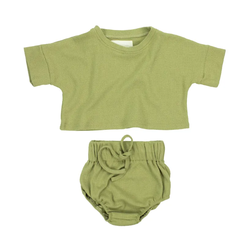 Conjunto de ropa de estilo informal para niños y niñas, conjunto de ropa Unisex de verano, 2 uds., novedad de 2022