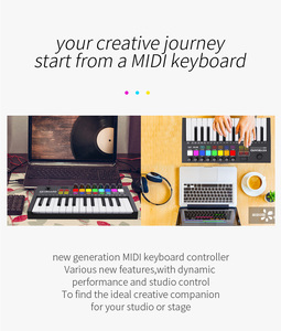 Controlador de iluminación profesional para DJ, teclado Digital Pianos por debajo de la rodilla, 25 teclas - Product Image 6