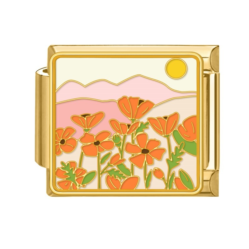 Gold background-floral-1