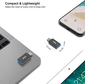 BENFEI USB C zu USB 3.0 Adapter 5 Pack USB C zu A Stecker zu Buchse Adapter