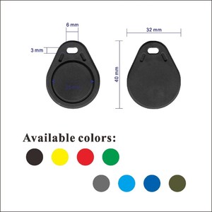 Sunbestrfid TK49 Benutzer definierter Laser druck QR-Code Mifare Hitag Super Quality Schlüssel bund 213 215 216 Chip RFID Schlüssel anhänger für den Tür zugang - Product Image 4