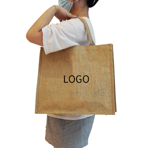 Tùy Chỉnh In Sinh Thái Thân Thiện Với Bán Buôn Đay Túi Chắp Vá Vải Cotton Linen Đay Vải Bố Túi Đay Túi Tote - Product Image 1