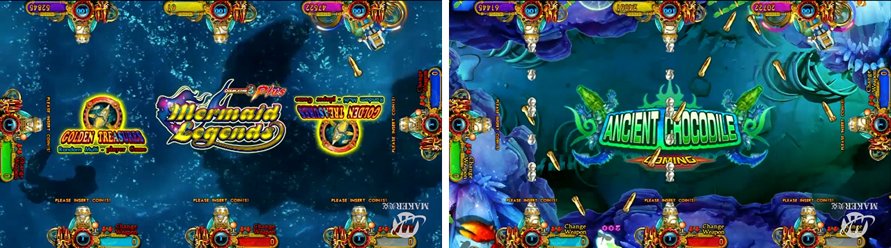 Software stabile pratico Hunter Machine del gioco del pesce 6 giocatori 1