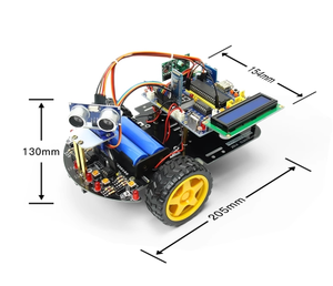 C51 Intelligent Car 51 Microcontroller Development Board Tracking Obstacle Avoidance Remote Control bluetooth Robot Robot Kit