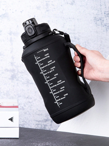 Đóng mở du lịch 2L/64oz chai nước với rơm, nửa Gallon chai nước lớn cho du lịch thể thao ngoài trời tập thể dục Yoga - Product Image 5