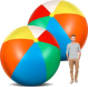 2 מטר ענק pvc מתנפחים החוף כדור פלסטיק גדול על ידי יצרנים
