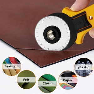 Yüksek kalite sarı deri çalışma araçları için Patchwork kumaş deri aracı dairesel 45mm döner kesici - Product Image 5