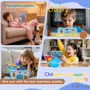 Commercio all'ingrosso intelligente educativo Android Tablette Pour Enfants ad alte prestazioni Quad Core MTK 3000mAh capacità di memoria rinfuse - Product Image 3