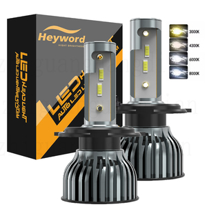 20000LM H4ขนาดเล็ก3000K/4300K/6000K/8000K 1860 K ไฟหน้า LED 12V luces หลอดไฟอัตโนมัติ H13สำหรับรถยนต์รุ่น - Product Image 1