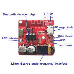 XY-BT-Mini Mp3 BT 4,1 Placa de decodificación 5V decodificador sin pérdidas altavoz de coche placa de circuito de Audio módulo receptor de Audio ESTÉREO