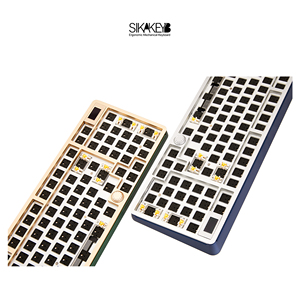 Sikakeyb Sk8 Castelo Junta Três Modo Conexão Personalizado 98 Teclas Hot Swappable Rgb Teclado Mecânico