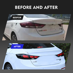 HCMOTIONZ fabrika DRL başlangıç animasyon araba arka arka lambalar meclisi 2016-2018 Hyundai Elantra için LED park lambaları - Product Image 6