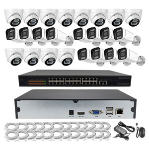 8MP 4K Network IP Cameras 24 Port POE Switch NVR System POE <strong>Camera</strong> Kit NVR <strong>24CH</strong> Set - Product Image 1