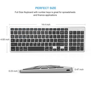Oem-teclado inalámbrico para ordenador, dispositivo delgado de 102 teclas, estándar, mágico, para imac, mac, windows y apple - Product Image 4