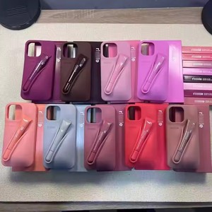 Hailey Ins <strong>Style</strong> Phone Case Lipstick with Box for <strong>Apple</strong> Models 12 13 14 15 16 Plus 3D Silicone Cover with Storage Shockproof - Product Image 4