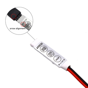 Мини светодиодный контроллер DC 12 В 24 В 12А RGB 3-канальный PWM-сигнал Диммер модуль 3 кнопки для 5050 2835 3535 3014 красочная световая лента - Product Image 4