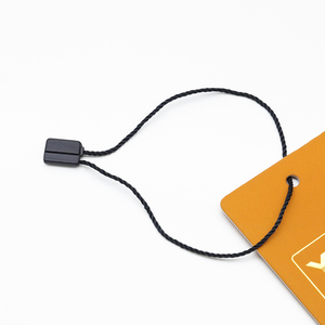 Fabricantes al por mayor Diseño personalizado Snap Hangtag String Plastic Polyester Seal Tag Hang Tag String - Product Image 5