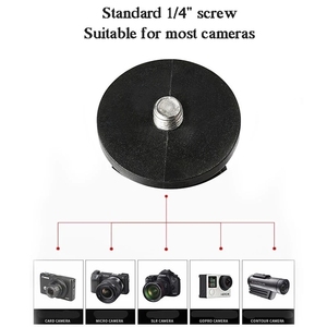 Git Pro kamera taban adaptörü için 1 inç top taban 1/4 inç vida motoru navigasyon Gps gopro için motosiklet Tripod bağlama aparatı - Product Image 5