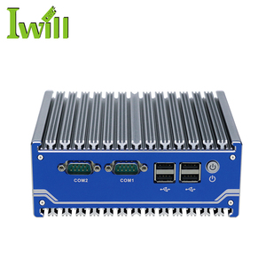 Personalizado J1900 Fanless Mini Pc Barebone System VGA HD 5xUSB 2xLAN 4xCOM para uso industrial