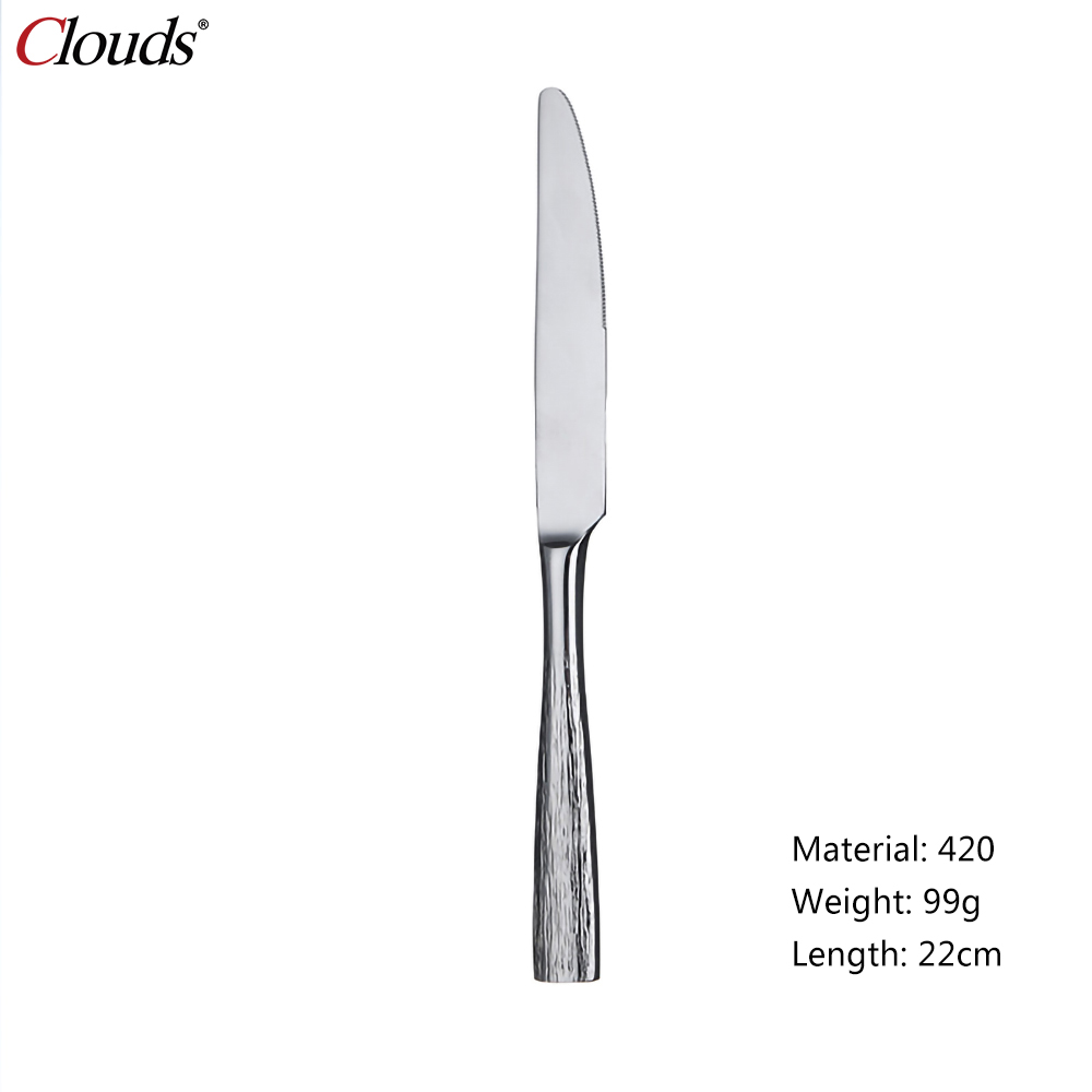 Silvery-Dessert Knife