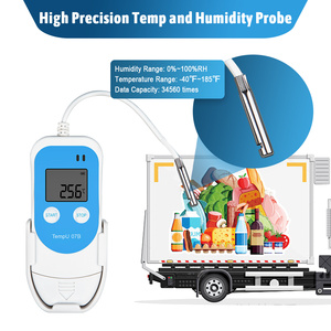 TZONE Programmable LCD Display Digital USB <strong>Data</strong> <strong>Logger</strong> Humidity Recorder for Supermarket Food Store <strong>Temperature</strong> <strong>Sensor</strong> - Product Image 5