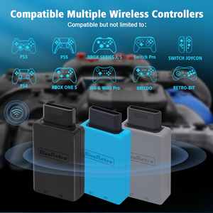 Saturn konsolu için Blueretro kablosuz denetleyici adaptörü PS4 PS5 8bitdo PS4 anahtarı Joycon Xbox One S denetleyici - Product Image 3