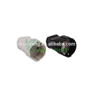 Mini enchufe de conversión estándar, Conector de extensión de 4,8mm y 16A con dos clavijas redondas, conexión de toma de corriente CE, color blanco, CE ROHS - Product Image 2