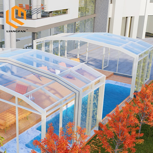 伸缩式游泳池围栏日光室可折叠屏风泳池围栏套件 - Product Image 6