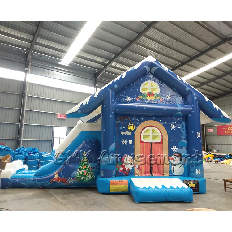 Natale commerciale castelli gonfiabili per bambini gonfiabile casa di rimbalzo per la vendita