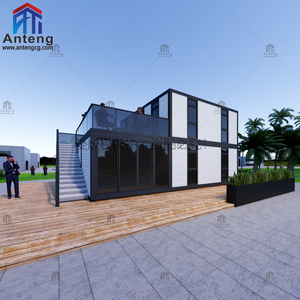 LCL ev genişletilebilir konteyner ev 20ft 40ft konut ticari ev için prefabrik modüler çelik yapı - Product Image 3