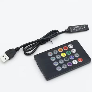 Universale DC5V-12V 24 44 chiave RGB IR telecomando Rgb Led striscia di luce Controller DC 12V LED dimmer per RGB 3528 5050 striscia LED - Product Image 3