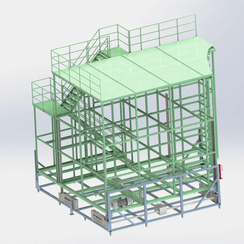 LANGLE Boeing 747 Plataforma de mantenimiento de aeronaves Estructuras de aluminio Plataforma de máquina de seguridad para caminar Fabricante Suministro directo