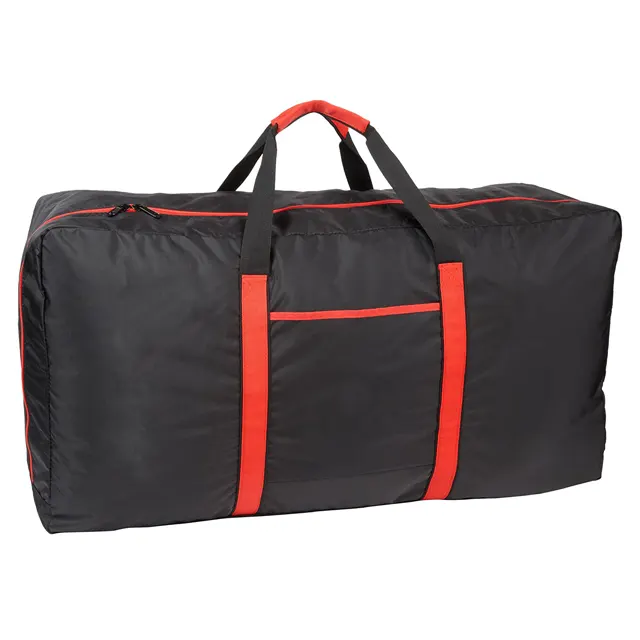 Bolso de viaje Extra grande de 32,5 pulgadas, bolsa de lona plegable, equipaje ligero, almacenamiento deportivo para gimnasio, resistente al agua