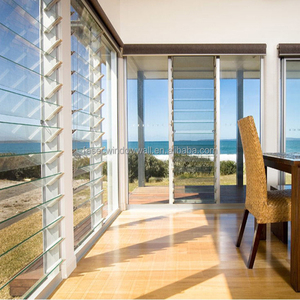 FASEC Edificios Persianas de vidrio templado Ventana Marco de aluminio y persianas de vidrio Ventana, Persianas verticales de vidrio Persianas Ventanas