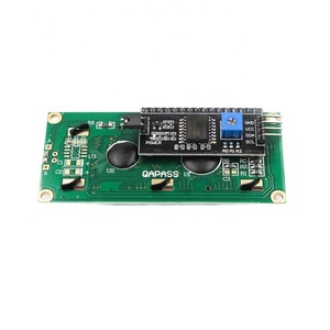 Stock nuevo LCD 1602A 5V pantalla azul código blanco luz negra con IIC / I2C 16x2 módulo de Monitor LCD LCD1602