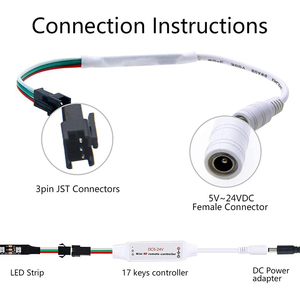 Мини диммер CCT RGB RGBW пиксельный светодиод DC5V ~ 24V Мини RF пульт дистанционного управления для светодиодных ламп - Product Image 4