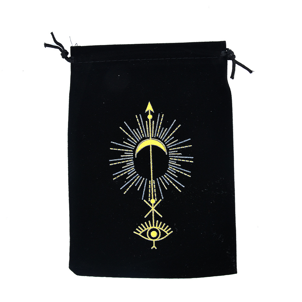 Tarot en flanelle noire 2-1318cm