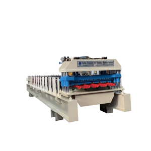 High Quality Glazed Tile Roll Forming Machine for Q Tile Roof Making Used Condition with PLC Control <strong>System</strong> Made <strong>in</strong> China - Product Image 1