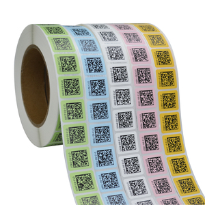 Impresión en color personalizada Varios datos variables Número de serie consecutivo Código de barras Matriz de código Qr Etiqueta adhesiva sintética impermeable - Product Image 3