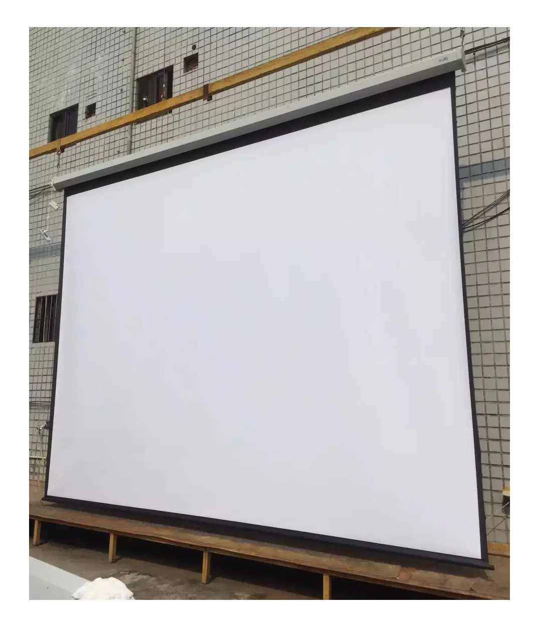 Большой экран для электрического проектора 16:9 200 дюйма/ультрабольшие Экраны для проектора с моторизованным приводом/Высококачественный большой экран для электрического проектора