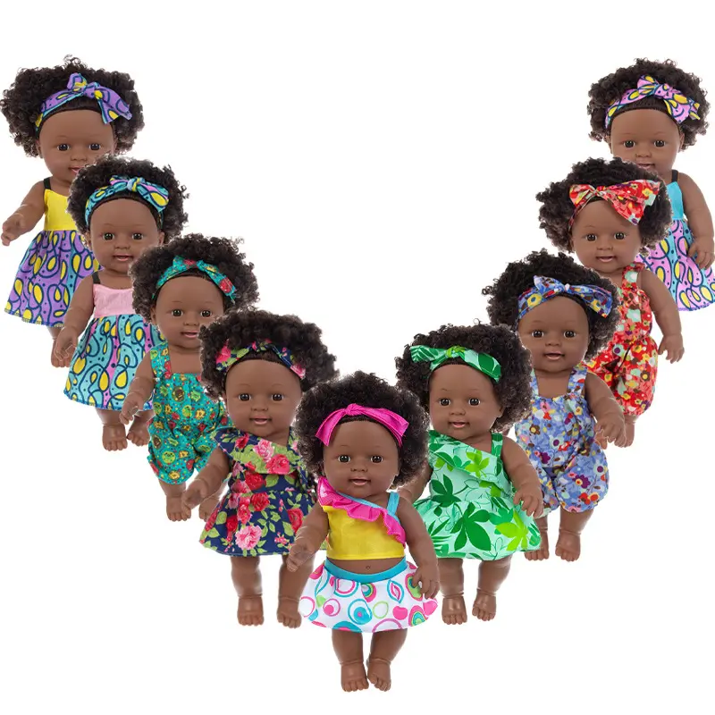 Bonecas de brinquedo para meninas, alta qualidade, 30cm, africano, renascido, brinquedos, silicone, bebê, preto, américa, boneca, brinquedos para crianças, ação & brinquedo, figuras