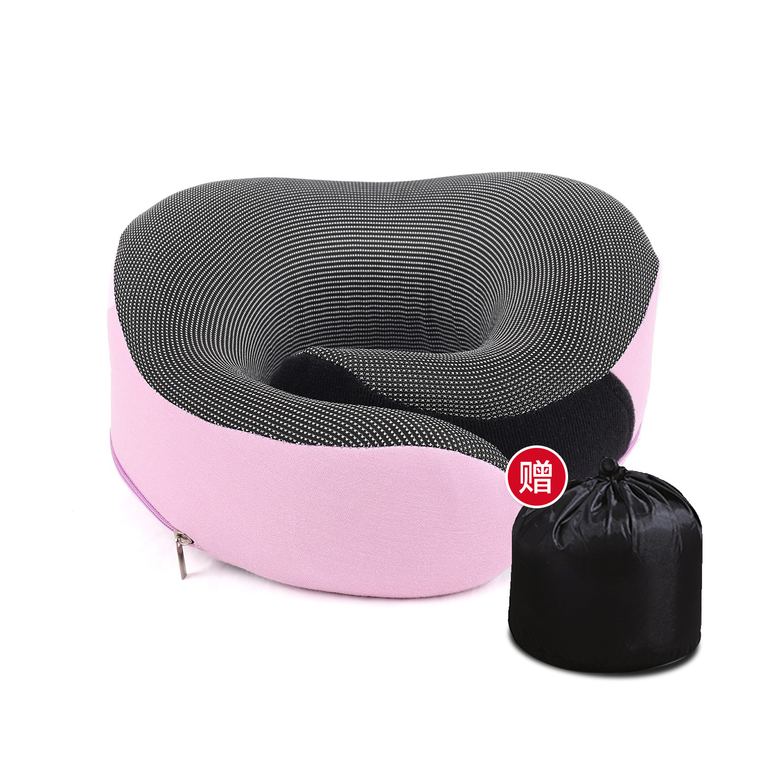 Purple neck pillow