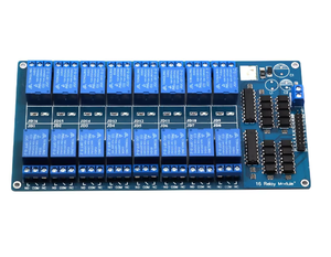 Hot Sales 5V 12V 16-Kanal-Relaismodul-Schnittstellenkarte für Arduino PIC ARM DSP-SPS mit Optokoppler schutz LM2576 Power